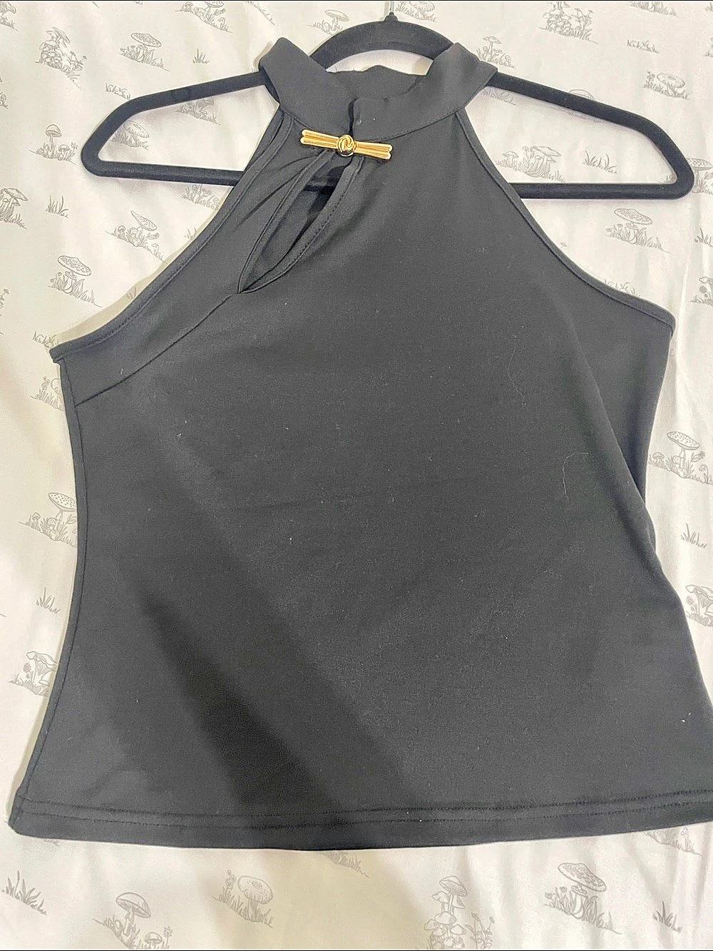Black Halter Tank Top Like New